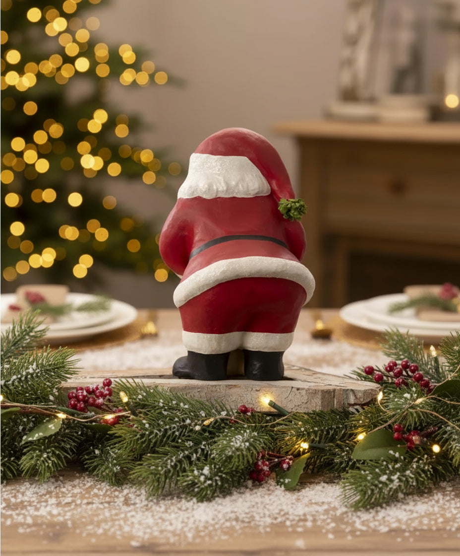 Bethany Lowe Christmas 13.5” Puppy for Christmas Santa TJ3317 - The Primitive Pineapple Collection