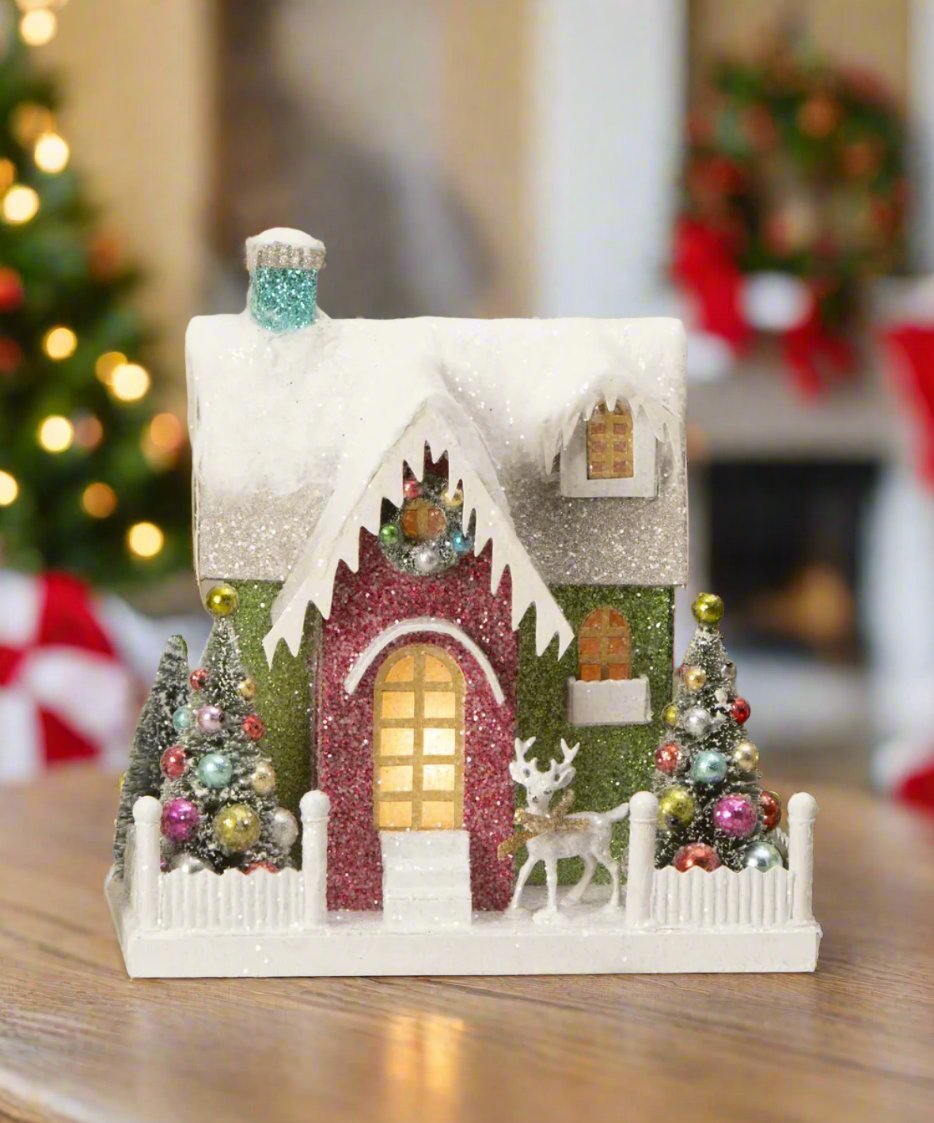 Bethany Lowe Christmas Vintage 9.25” Putz Style Reindeer Kitschmas Cottage LC3418 - The Primitive Pineapple Collection