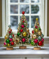 Bethany Lowe Christmas Retro 3 pc Kitschmas Bottle Brush Trees LC3416 - The Primitive Pineapple Collection
