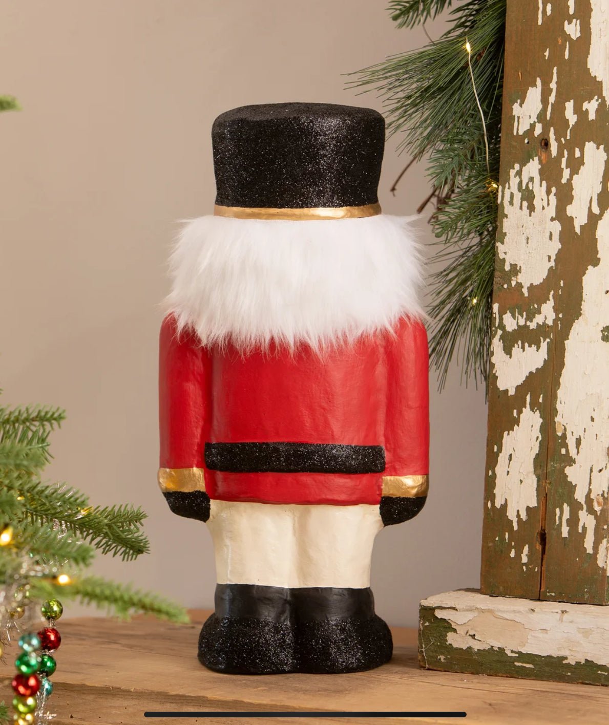 Bethany Lowe Christmas Retro Look 14” Chestnut Charlie Nutcracker TD3183 - The Primitive Pineapple Collection