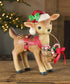 Bethany Lowe Christmas 10.75 Retro Reindeer Carrying Basket TJ3319 - The Primitive Pineapple Collection