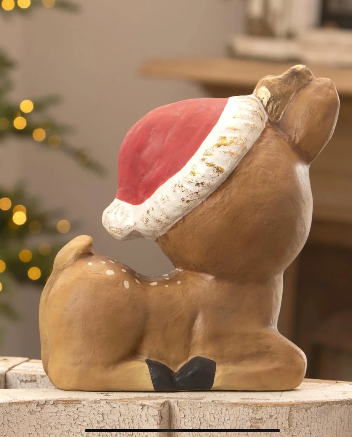 Bethany Lowe Christmas 13” Retro Rudy Retro Fawn TJ3323 - The Primitive Pineapple Collection