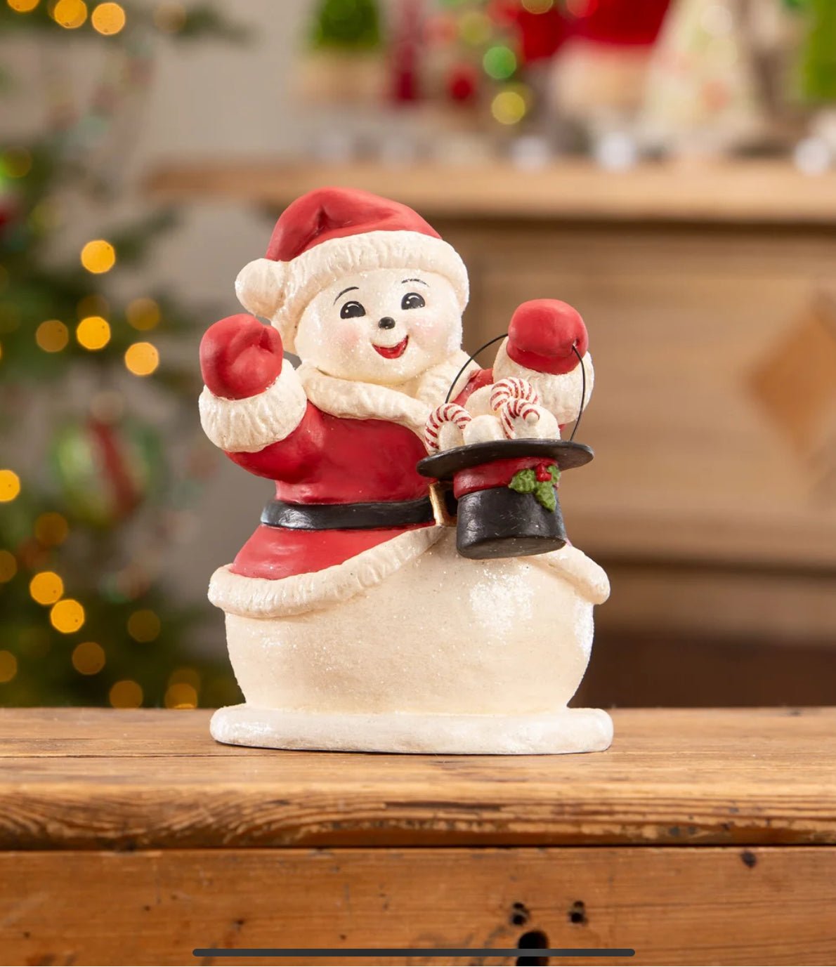 Bethany Lowe Christmas 8.5” Frosty Claus Snowman TD3172 - The Primitive Pineapple Collection