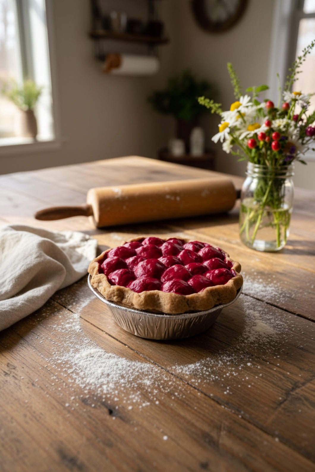 Primitive Colonial Americana 4” Cherry Pie Choice of Scent - The Primitive Pineapple Collection