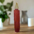 Primitive/Country 4" Battery Operated Red Taper Candle W/Timer - The Primitive Pineapple Collection