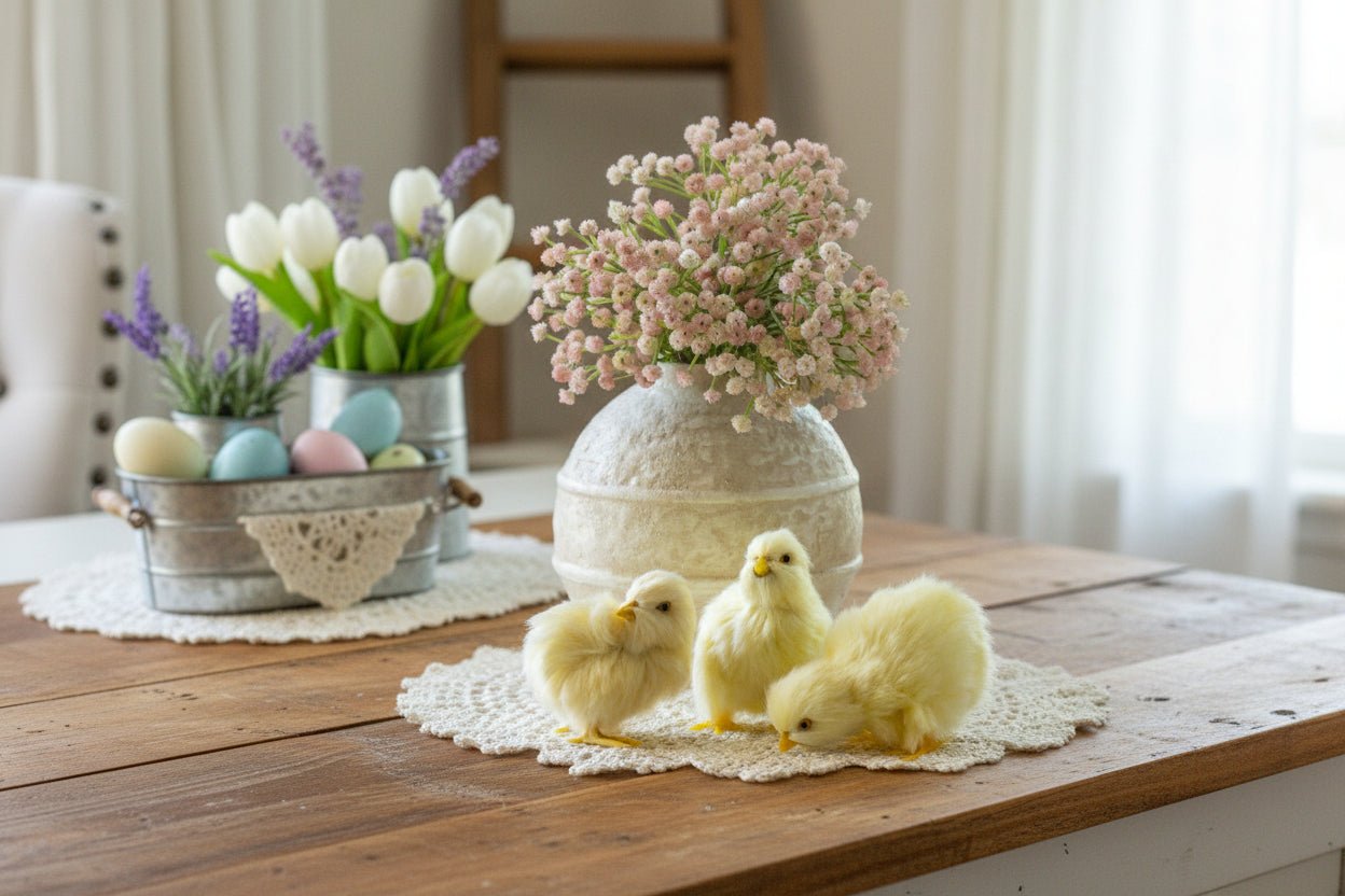 Primitive Ragon House Spring Easter 3.5" Yellow Chick - The Primitive Pineapple Collection