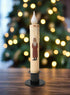 Primitive Handcrafted Christmas 7" Belsnickle Santa Led Timer Taper Candle - The Primitive Pineapple Collection