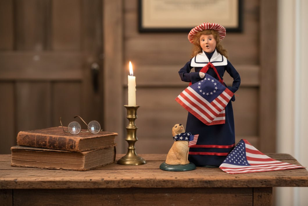 Byers Choice 250 Year Collectable Patriotic Lady Liberty Caroler 5261 - The Primitive Pineapple Collection