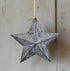 Farmhouse 6" Distressed Metal Star Ornament - The Primitive Pineapple Collection