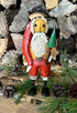 Primitive Christmas 10.5" Recycled Metal Vacation w/ Tree Santa - The Primitive Pineapple Collection