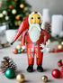 Primitive Christmas 10.25" Recycled Metal Winter Santa Figurine - The Primitive Pineapple Collection