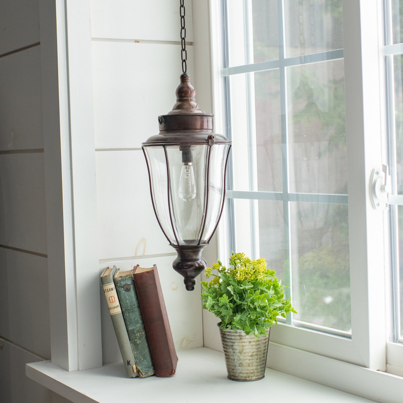 Primitive Farmhouse Ragon House Battery Penelope LED Pendant Light - The Primitive Pineapple Collection