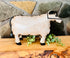 Primitive Farmhouse Recycled Metal 10.75" Cow Figurine - The Primitive Pineapple Collection