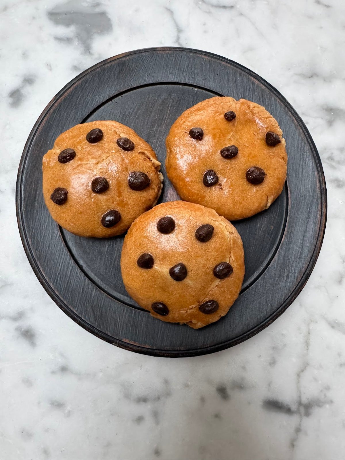 Primitive Farmhouse Handcrafted Faux 3 pc Chocolate Chip Cookies - The Primitive Pineapple Collection