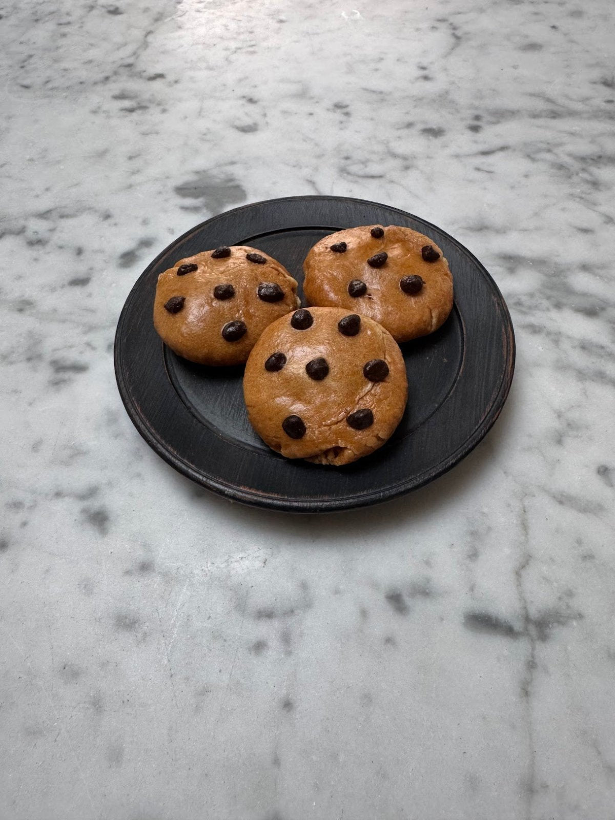 Primitive Farmhouse Handcrafted Faux 3 pc Chocolate Chip Cookies - The Primitive Pineapple Collection
