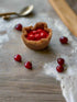 Primitive Farmhouse Handcrafted 4"Faux Cherry Tart - The Primitive Pineapple Collection