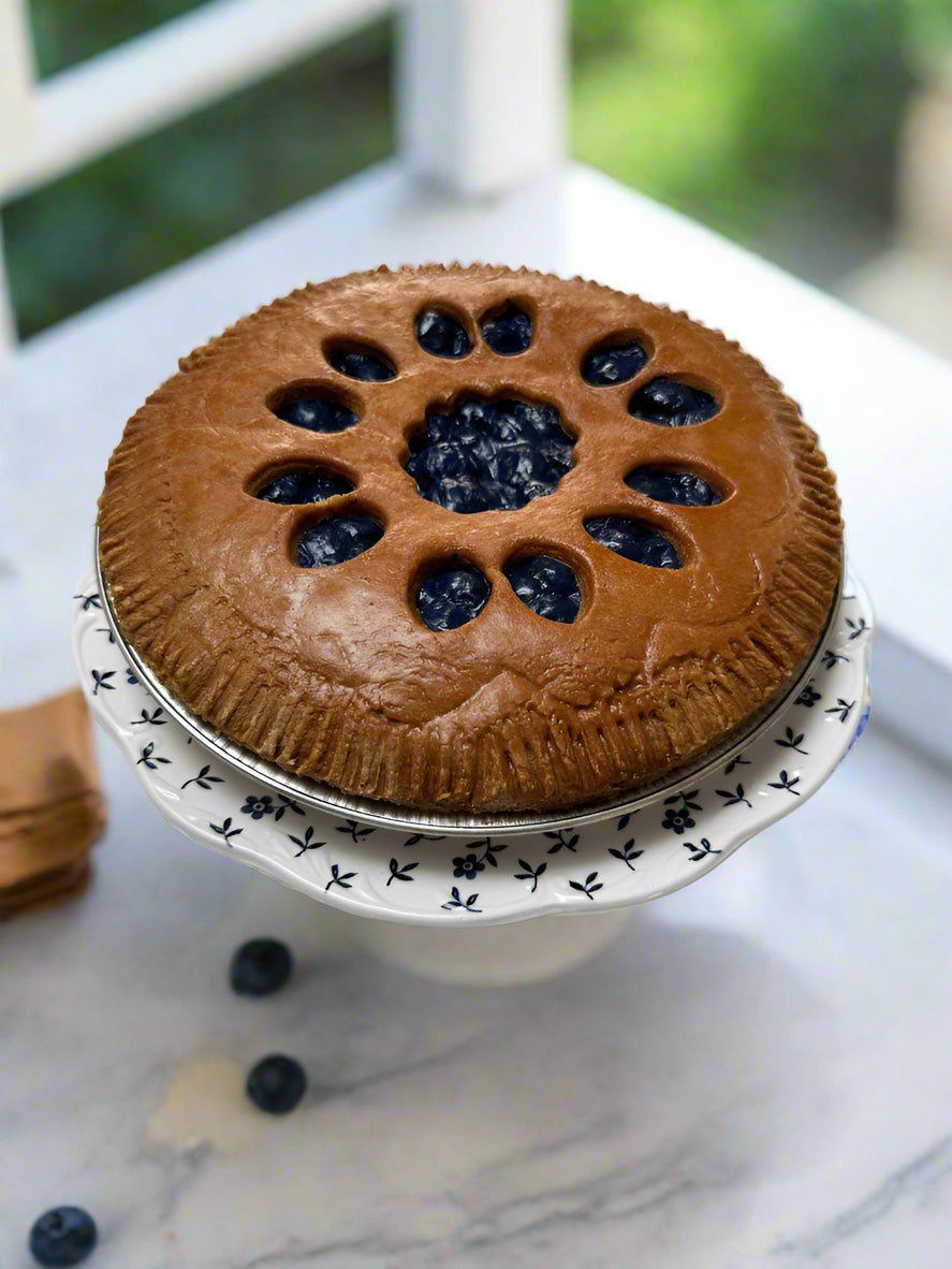 Primitive Colonial Handcrafted 9” Blueberry Pie Choice of Scent - The Primitive Pineapple Collection