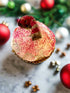 Primitive Handcrafted 3" Christmas Candy Cane Frosted Cupcake - The Primitive Pineapple Collection