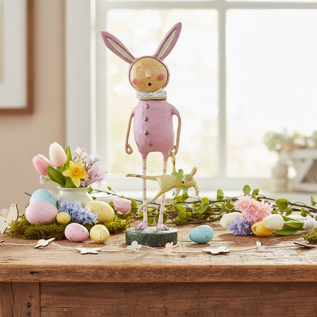 Esc and Company Easter Lori Mitchell Parker Bunny 14500 - The Primitive Pineapple Collection