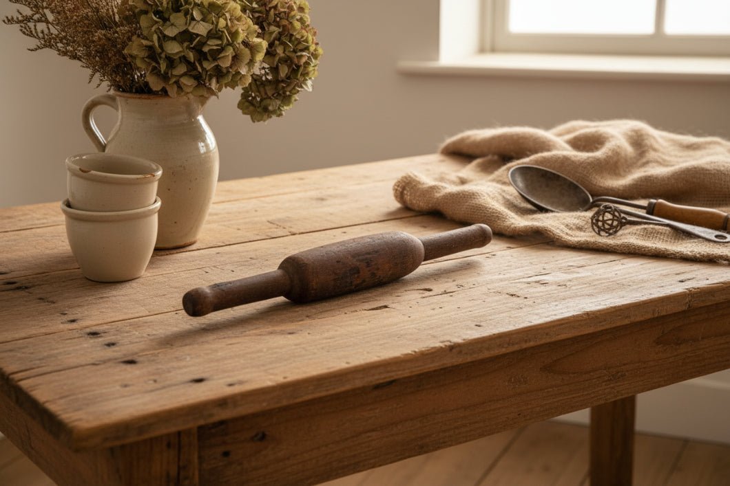 Primitive Vintage Distressed Wood Rolling Pins - The Primitive Pineapple Collection