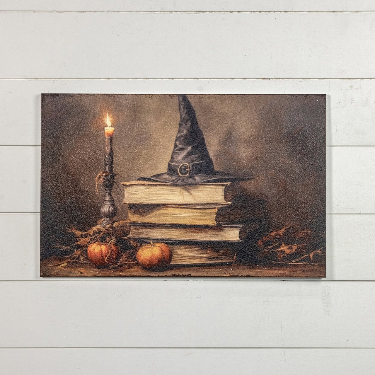 Ragon House Halloween Fall 28" Witch Book Stack Print - The Primitive Pineapple Collection