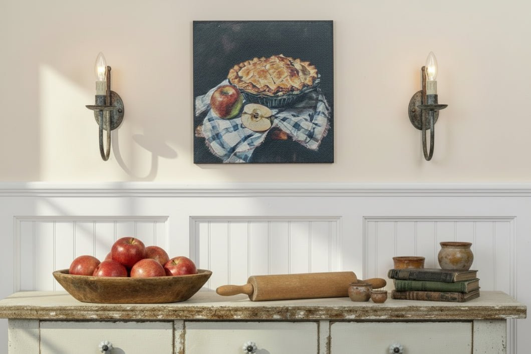 Primitive Ragon House 18" Americana Fresh Apple Pie Metal Print Sign - The Primitive Pineapple Collection