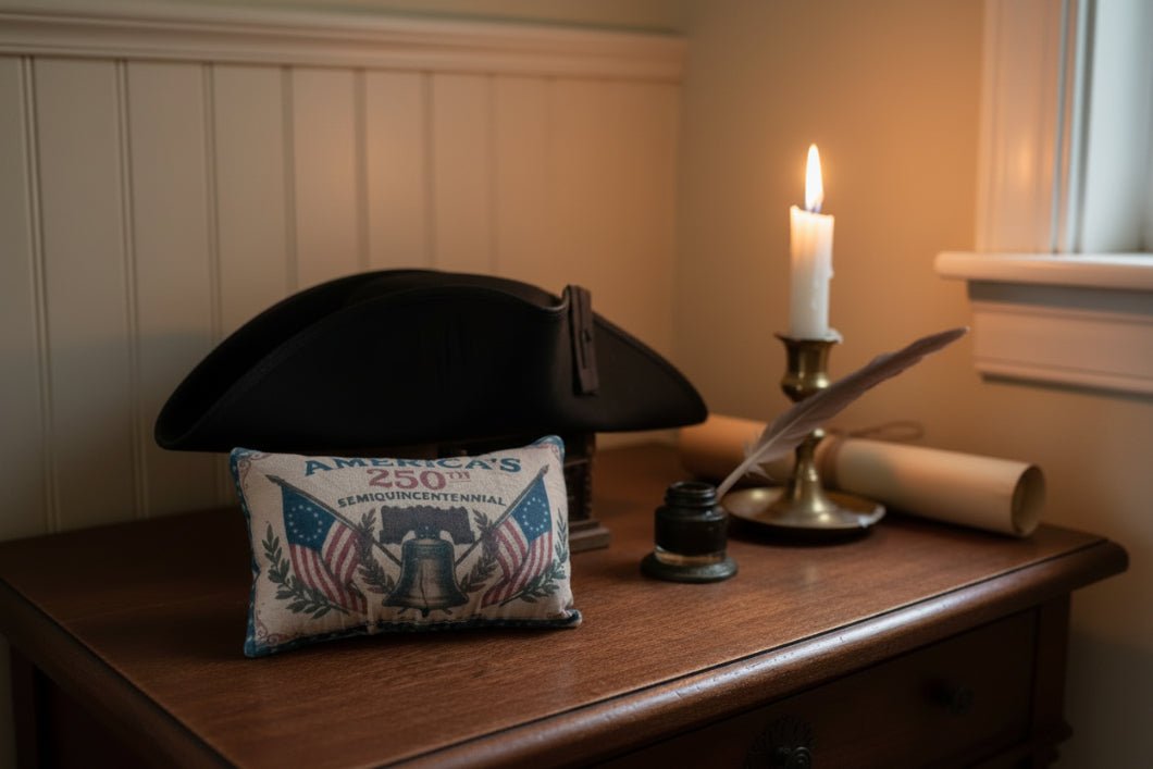 Primitive Handcrafted Printed Americana 5x7" Stuffed Pillows - The Primitive Pineapple Collection