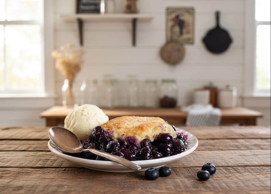 Handcrafted USA Farmhouse Blueberry Cobbler Potpourri w/Rosehips - The Primitive Pineapple Collection