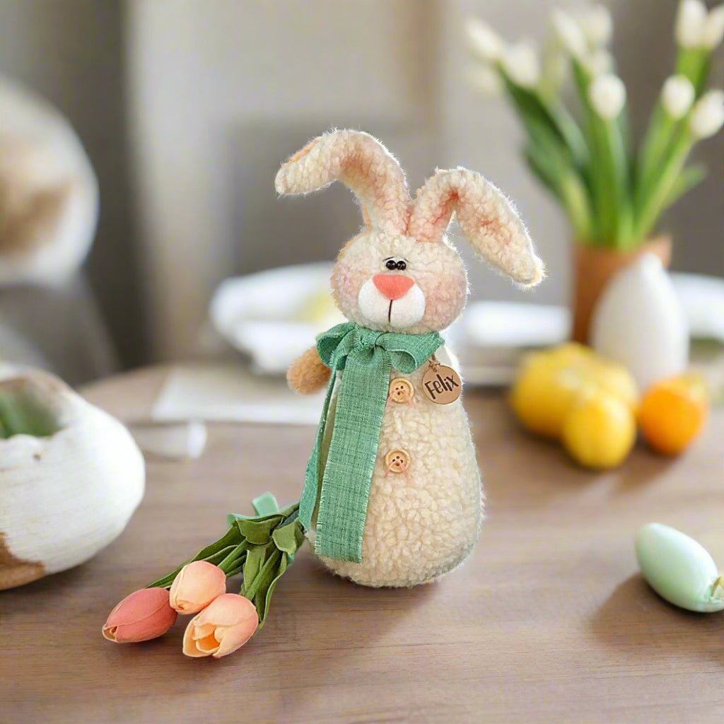 Primitive Spring Easter Honey and Me Felix the Fuzzy Bunny - The Primitive Pineapple Collection