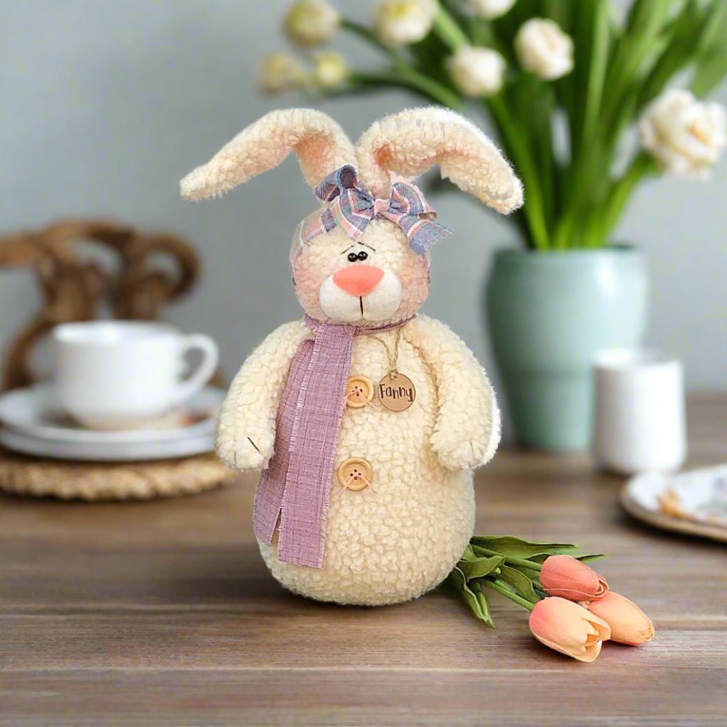 Primitive Spring Easter Honey and Me Fanny the Fuzzy Bunny - The Primitive Pineapple Collection