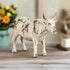 Primitive Ragon House Distressed Look 9" Cream Table Top Cow Figurine - The Primitive Pineapple Collection