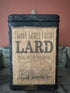 Primitive Colonial Handcrafted Grungy Sweet Grass Farm Lard Tin - The Primitive Pineapple Collection