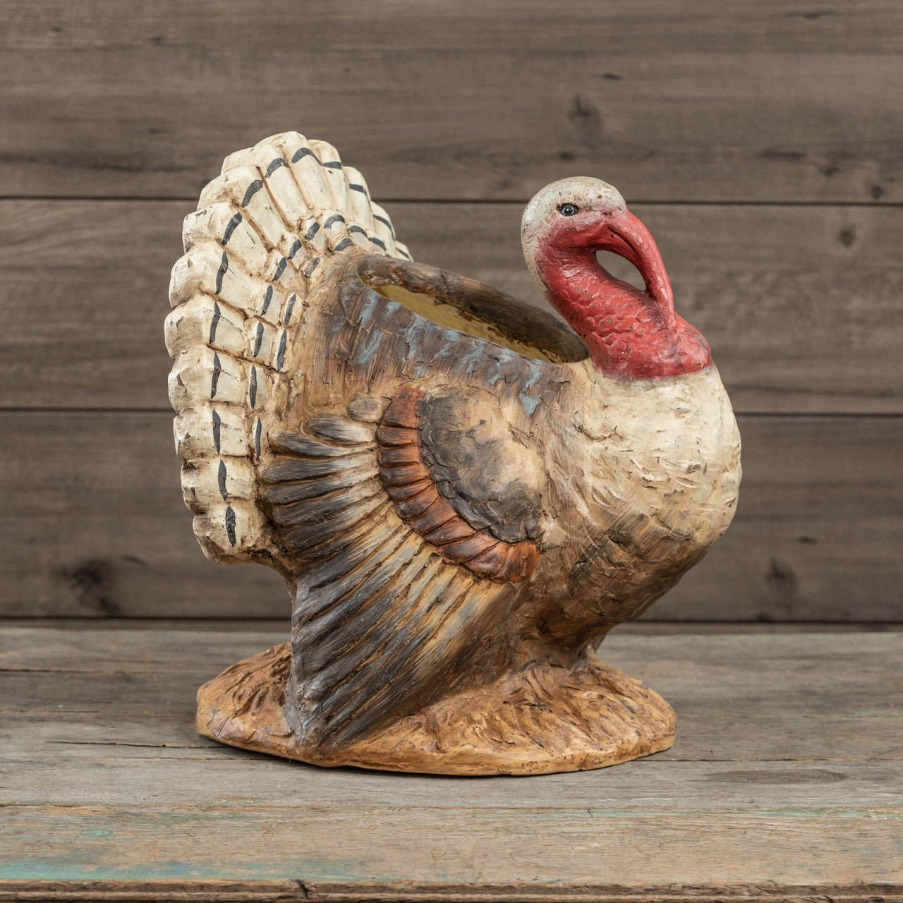 Halloween Fall Ragon House Collectable 16” Turkey Figurine Container - The Primitive Pineapple Collection