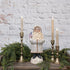 Christmas Ragon House 13.5” White German Style Belsnickle Santa w/ USA Flag - The Primitive Pineapple Collection
