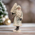 Ragon House Christmas Vintage Look 12.5" Santa Claus in Silver w/ Tree Figurine - The Primitive Pineapple Collection