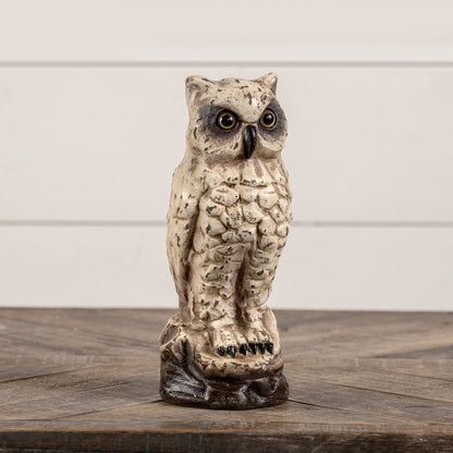 Fall Ragon House Collectable 10” Vintage White Owl Centerpiece Figurine
