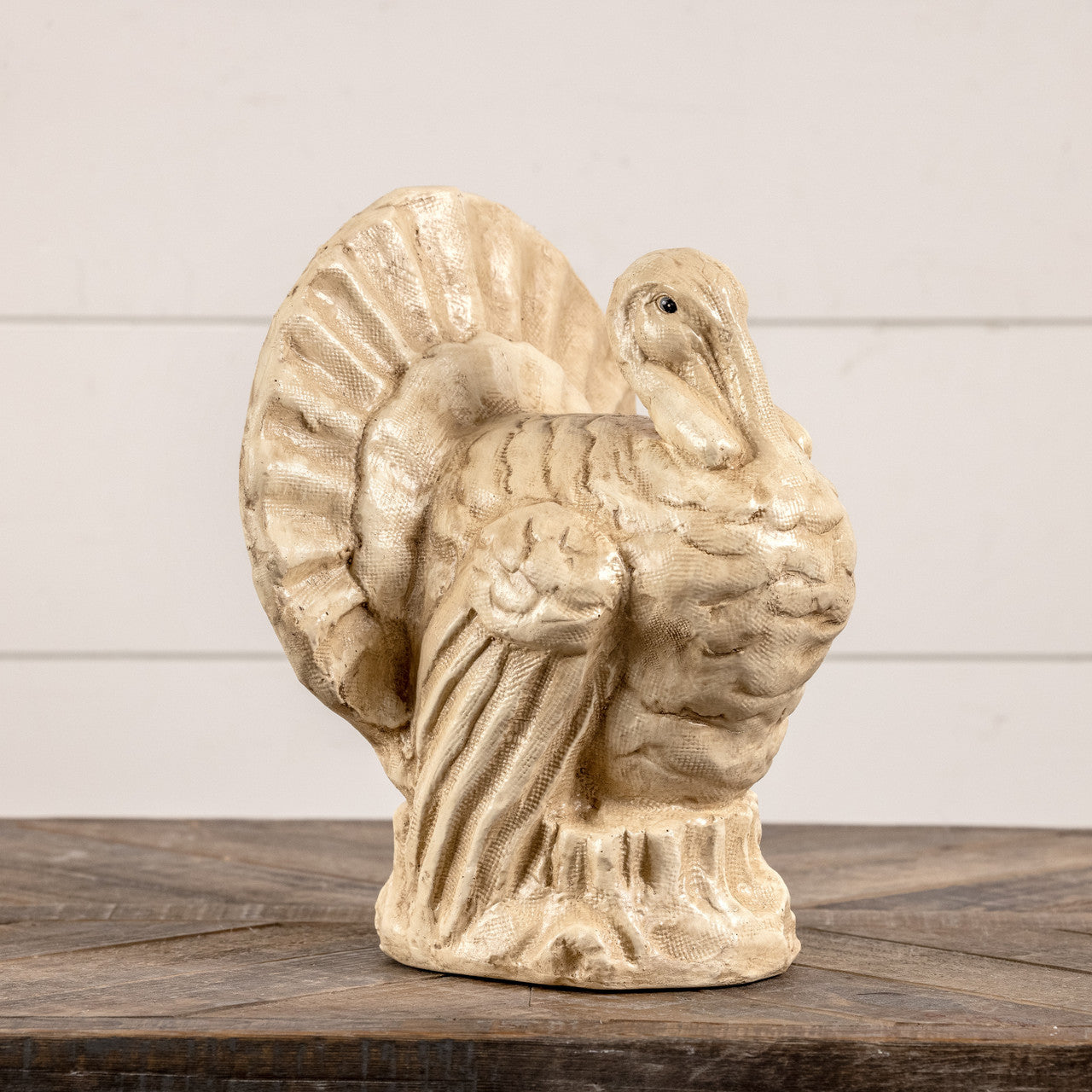 Fall Ragon House Collectable 12” Antique White Turkey Centerpiece Figurine