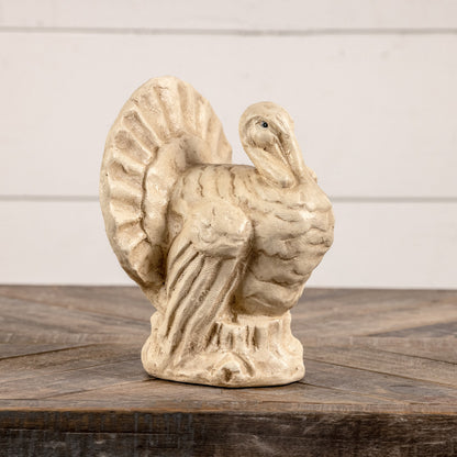 Halloween Fall Ragon House Collectable 9” Antique White Turkey Figurine