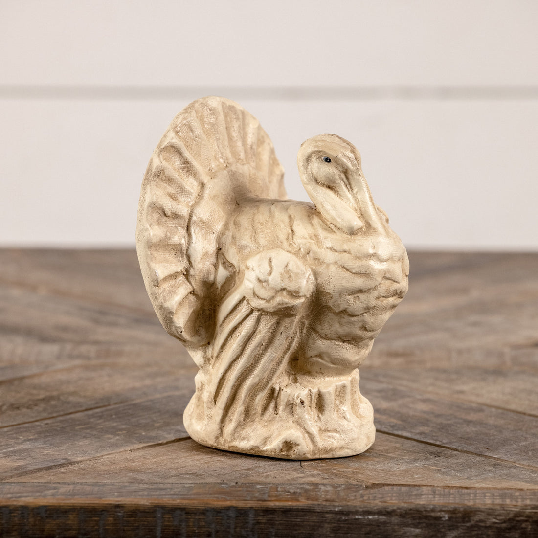 Halloween Fall Ragon House Collectable 6” Antique White Turkey Figurine