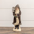 Ragon House Christmas 12" Charcoal Velvet Belsnickle Santa w/ Tinsel Tree/Stocking - The Primitive Pineapple Collection