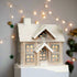 Ragon House Christmas 10.25" Snowy Lighted Wood House - The Primitive Pineapple Collection