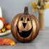 Ragon House Mache 11.5" Gold Big Mouth Pumpkin Jack O Lantern Halloween - The Primitive Pineapple Collection