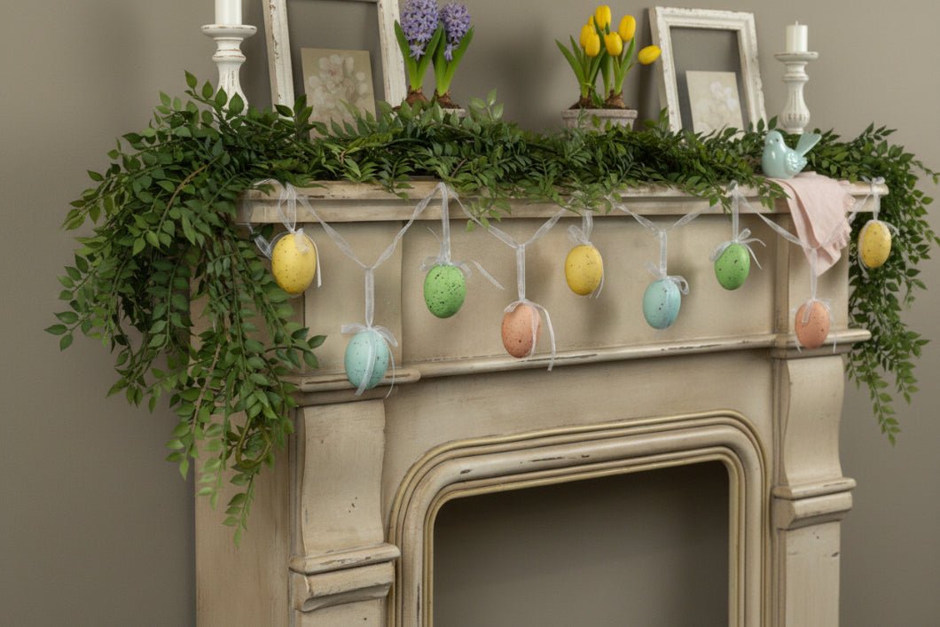 Primitive Spring 6 FT Ragon House Easter Egg Garland - The Primitive Pineapple Collection
