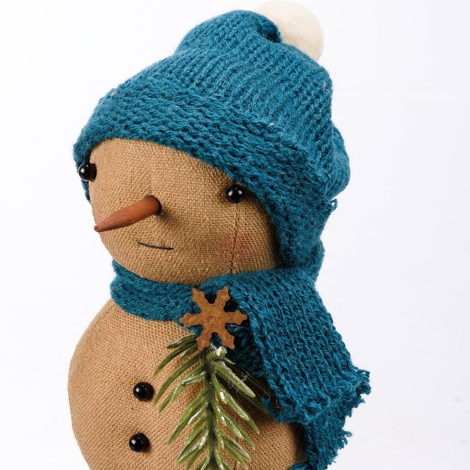 Primitive Christmas Snow Day Baby Snowman Sitter 7" - The Primitive Pineapple Collection