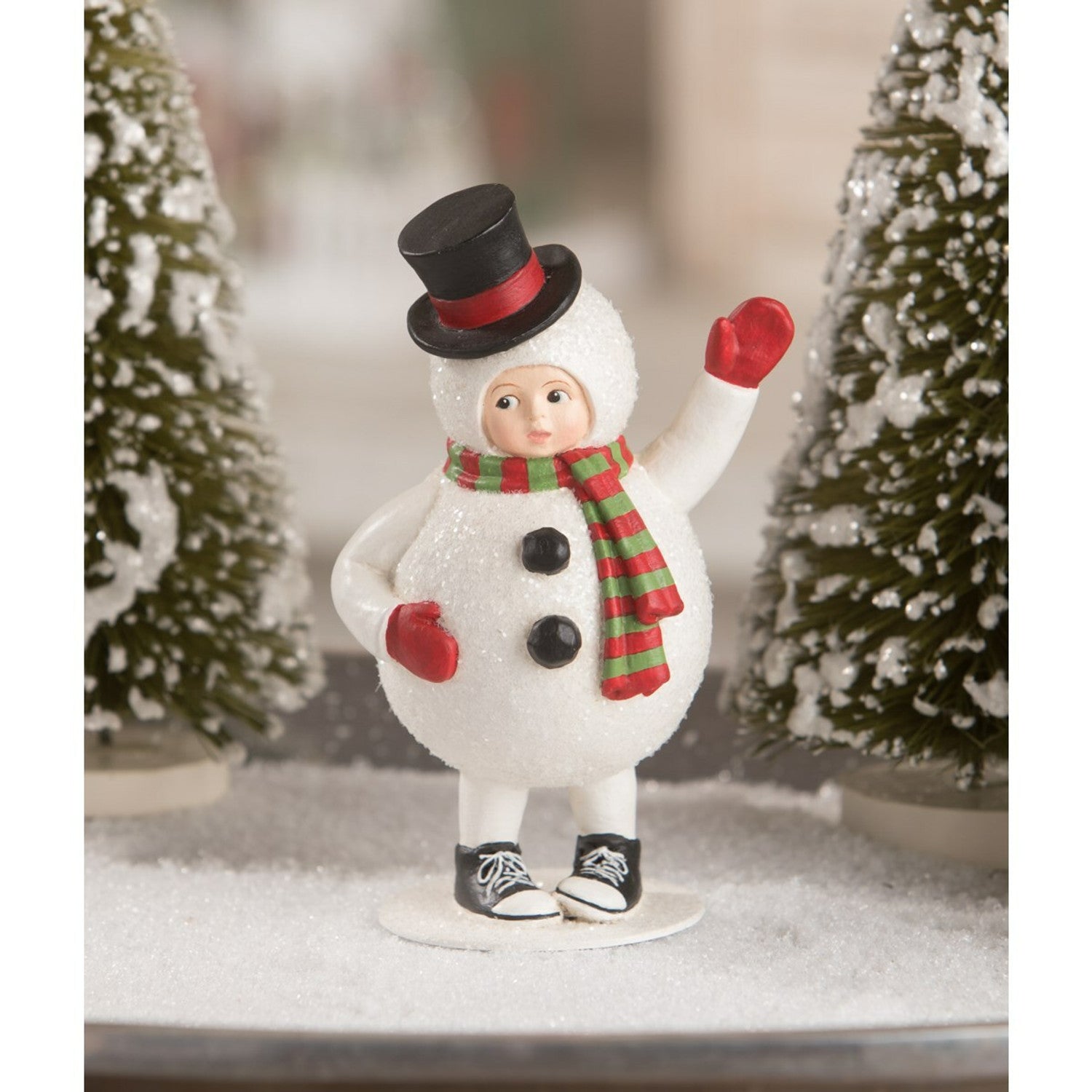 Bethany Lowe Christmas Sammy the Jolly Snowman TD0040 - The Primitive Pineapple Collection
