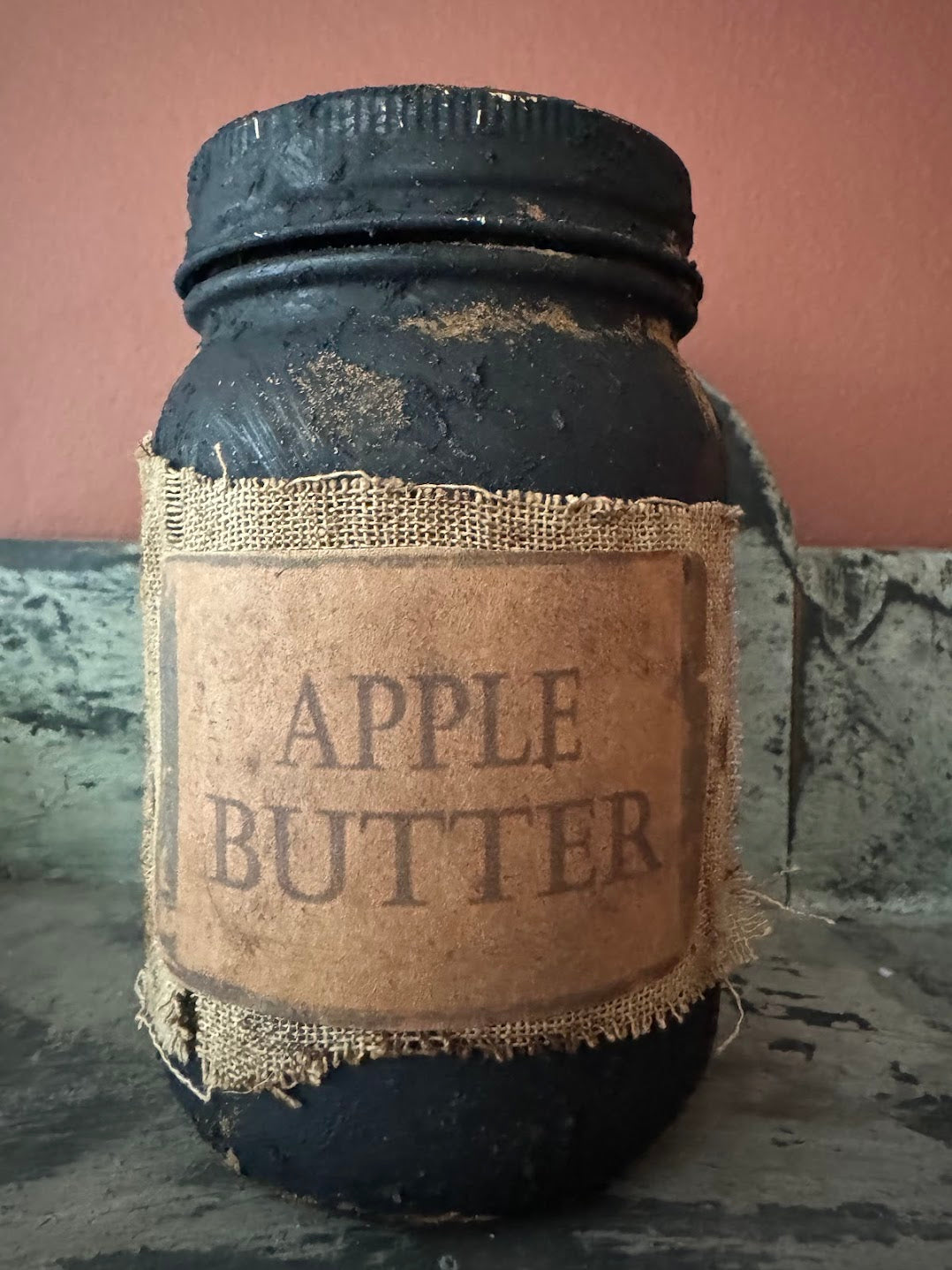 Primitive Colonial Handcrafted Dutch Apple Butter Jar