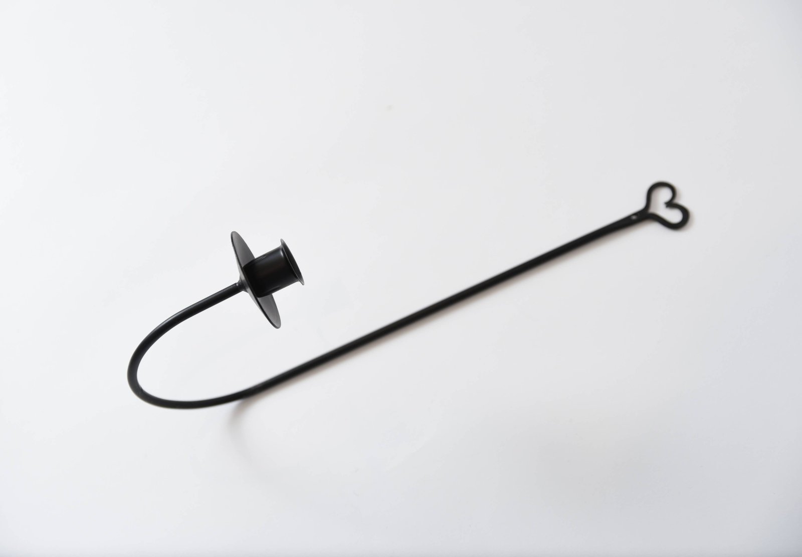 Primitive Rustic Black Iron Heart Taper Wall Sconce 15" - The Primitive Pineapple Collection