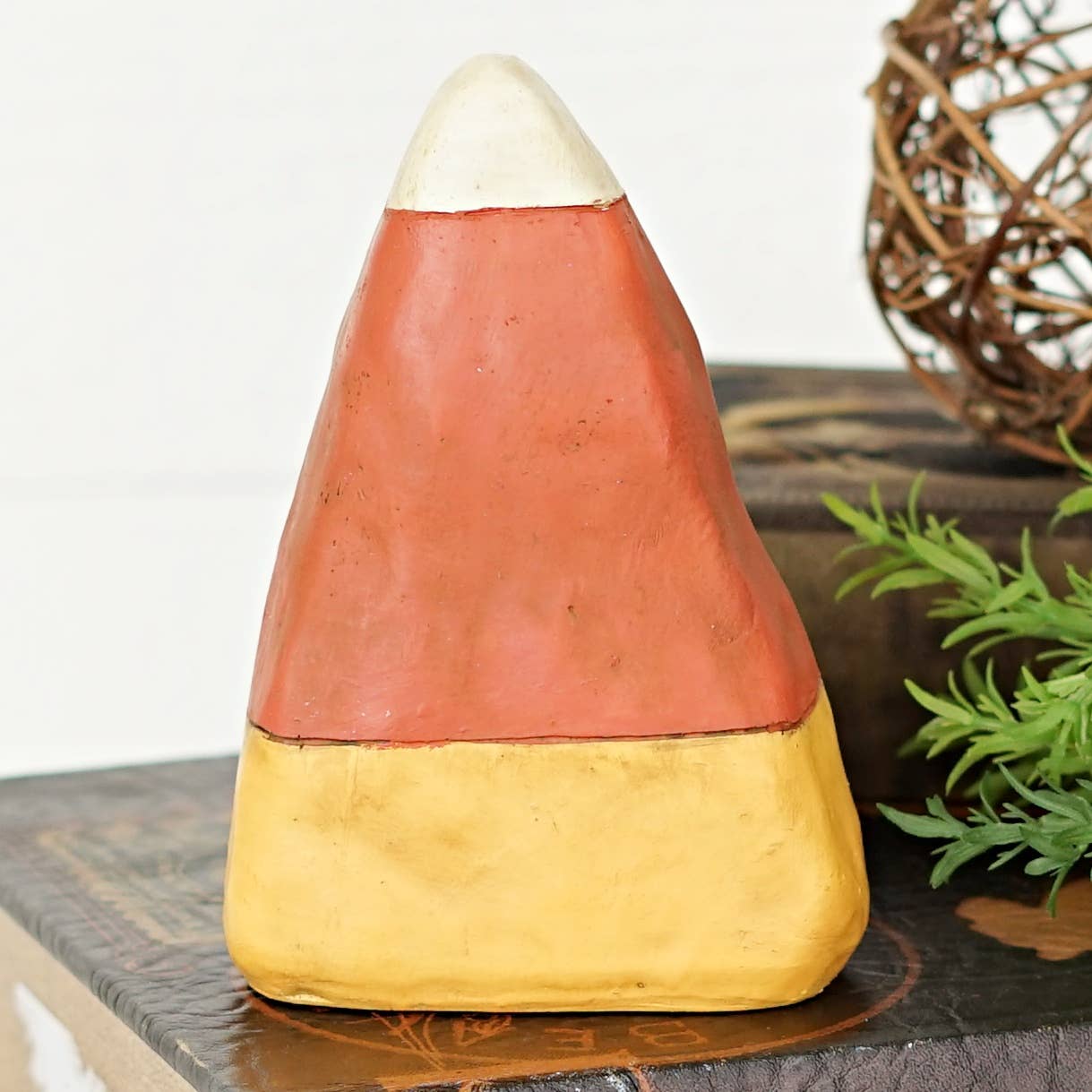 Primitive Rustic Halloween 6" Candy Corn Shelf Sitter - The Primitive Pineapple Collection