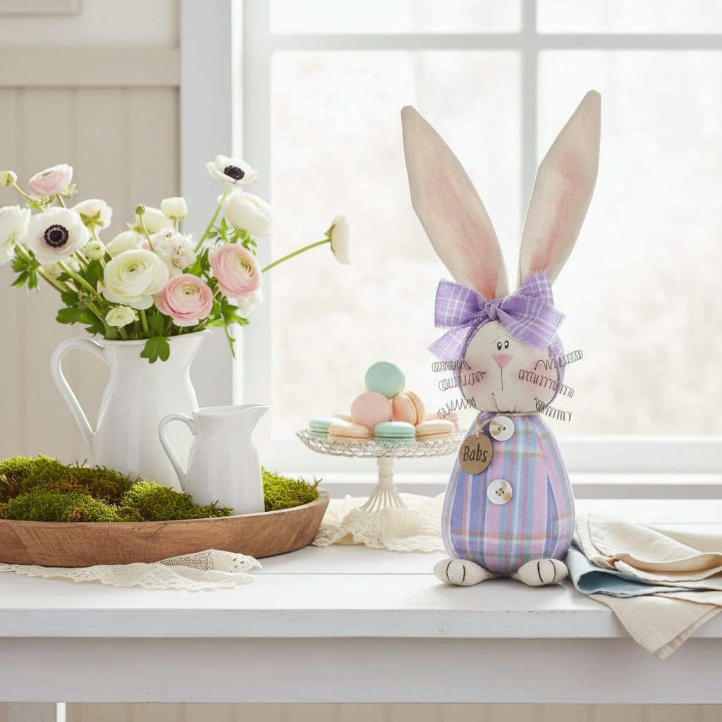 Primitive Spring Easter Honey and Me Babs the Bunny 6.5" - The Primitive Pineapple Collection