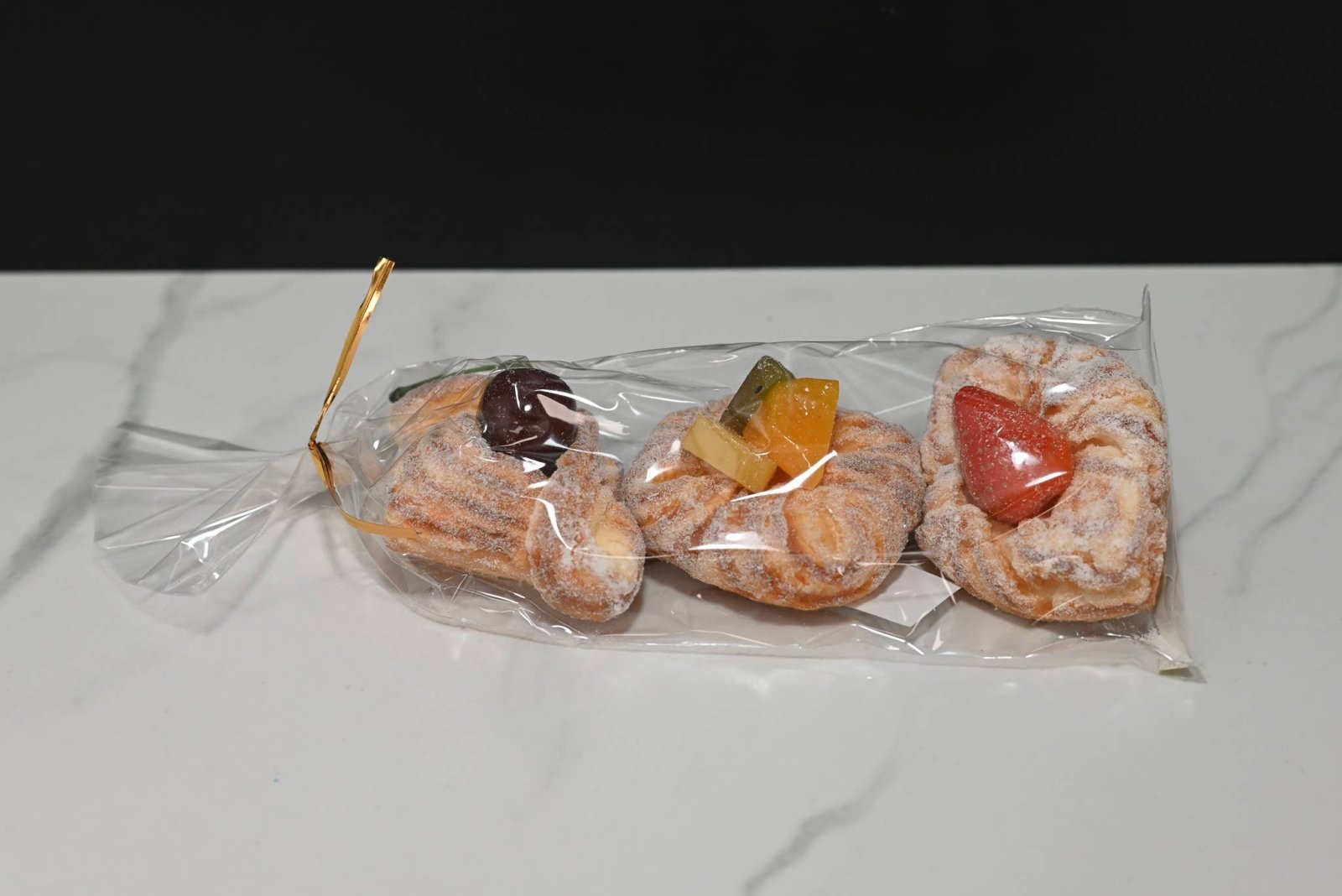 Farmhouse Handcrafted USA Faux Mini Fruit Danishes 3 pc set - The Primitive Pineapple Collection